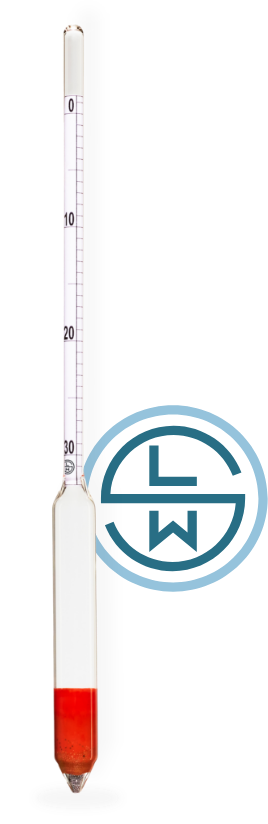 Hydrometer according to Baume by Ludwig Schneider